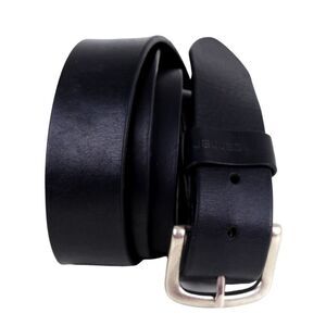 Carhertt SADDLE BLACK GENUINE LEATHER 1.5"Wd CASUAL DRESS MEN'S BELT Sz 44 (A34